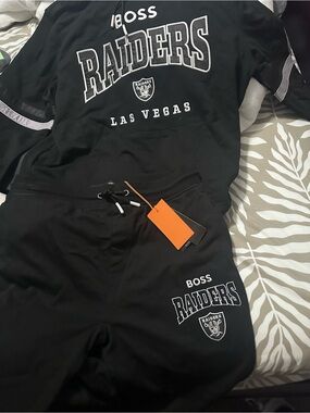 Boss Black Raiders Pullover Hoodie and Joggers Set